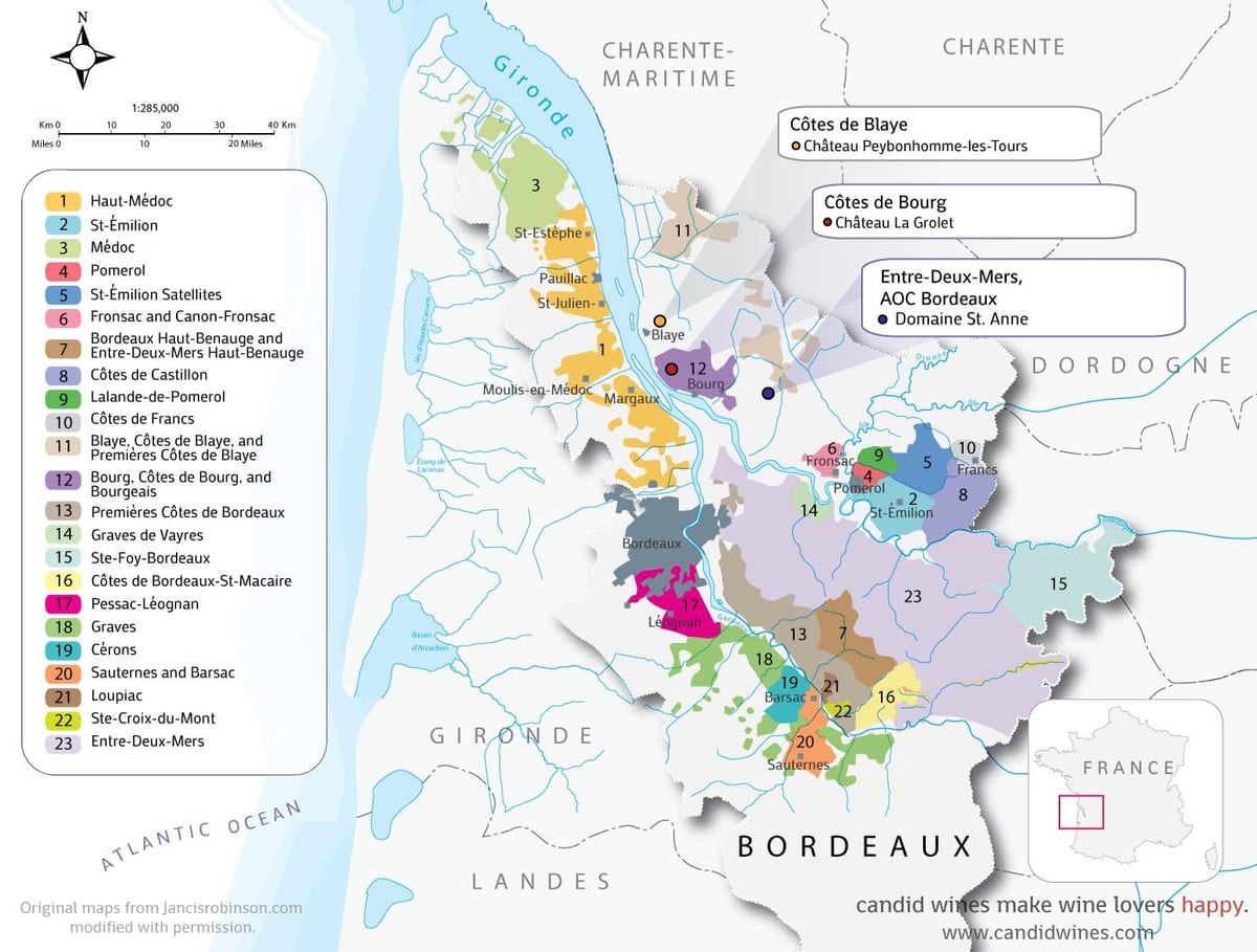 karta Bordeaux