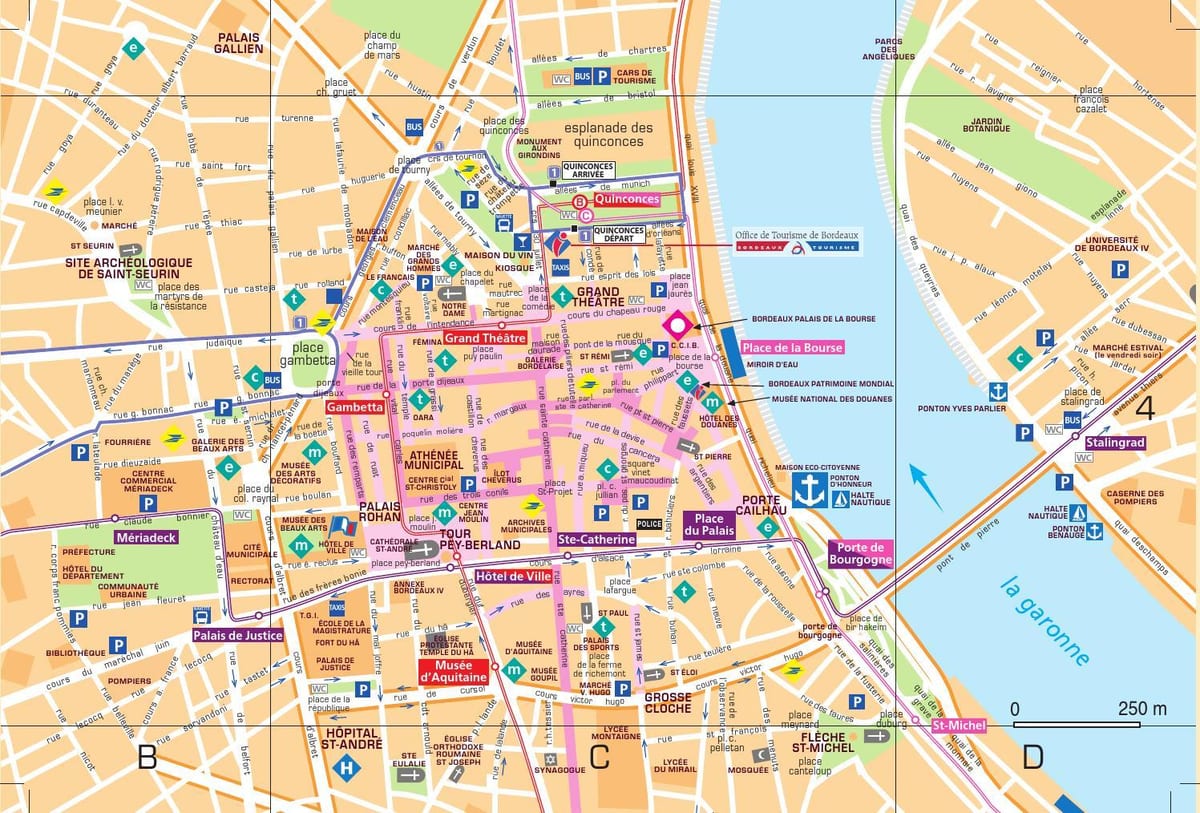 Bordeaux karta grada preuzimanje