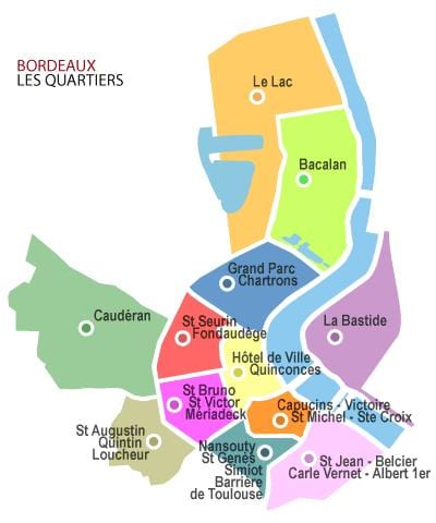 karta županije Bordeaux