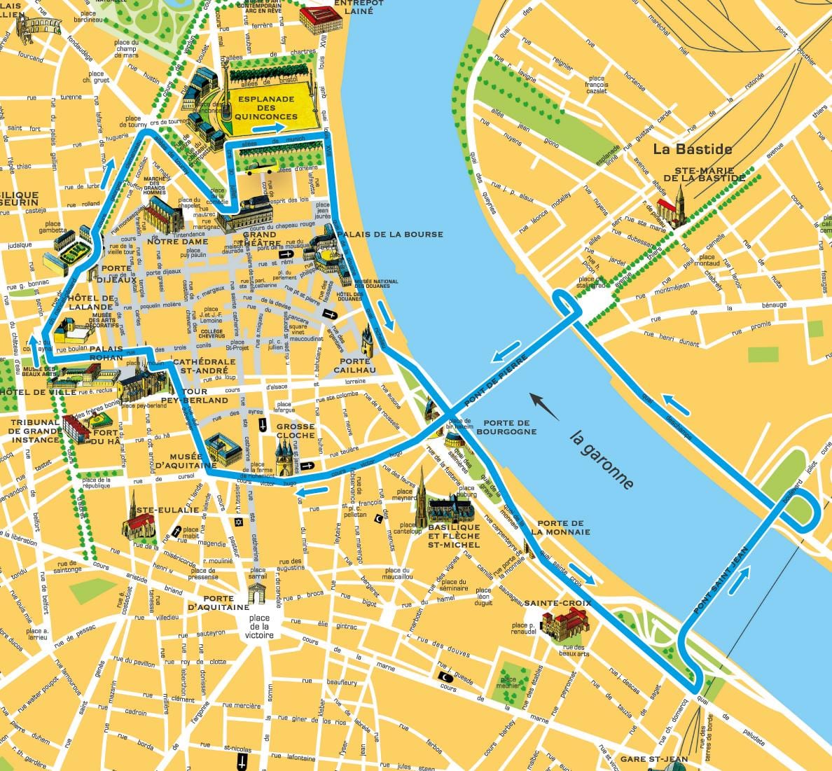 karta spomenik Bordeaux