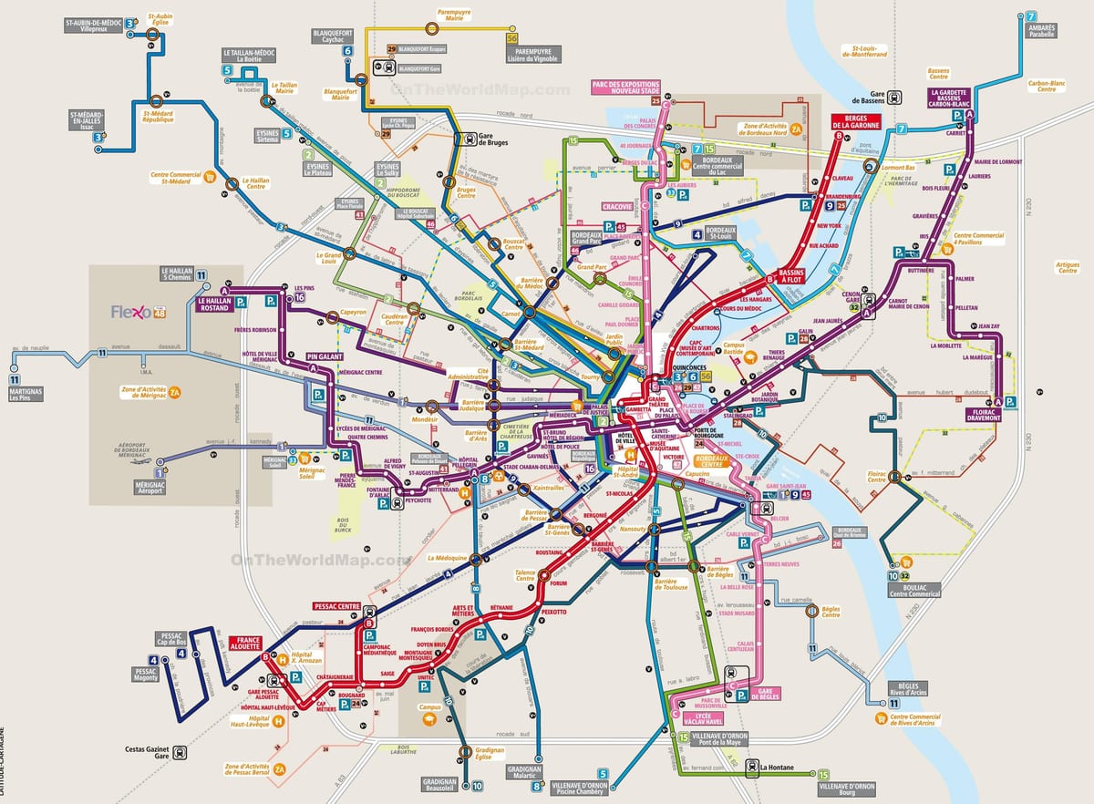 karta tranzita Bordeaux