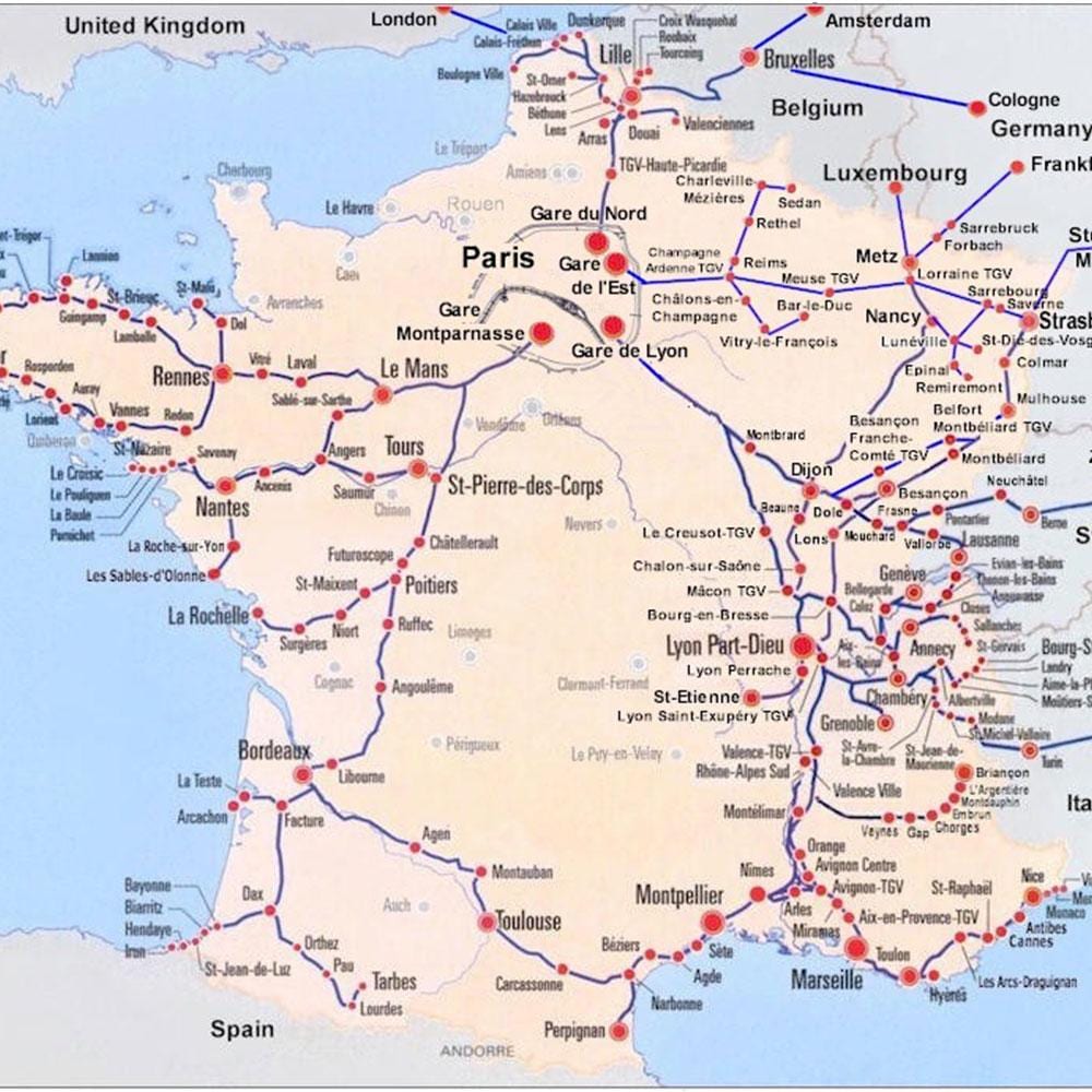 Grad Bordeaux tramvajske karte
