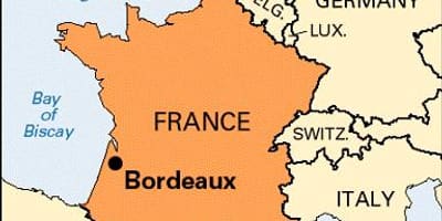 Bordeaux na karti