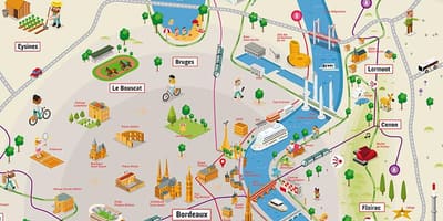 Bordeaux i okolica kartica