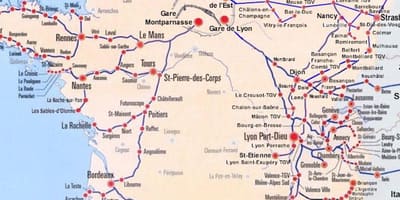 Grad Bordeaux tramvajske karte
